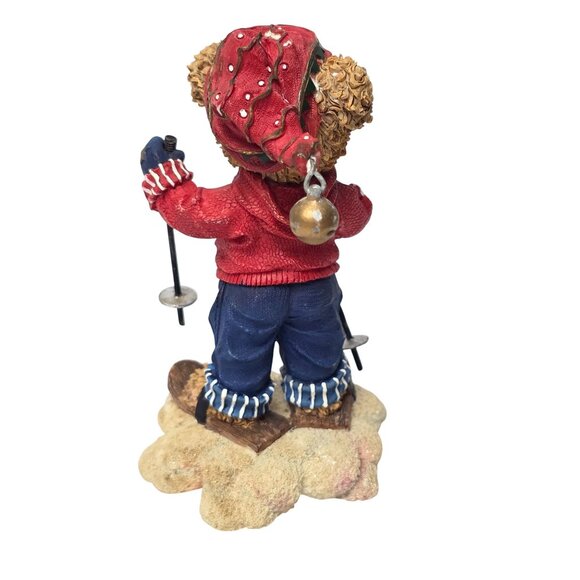 Kuddles Korner Bear Skiing Figurine Statue January 11804 Home Interiors 2002 - Picture 5 of 10